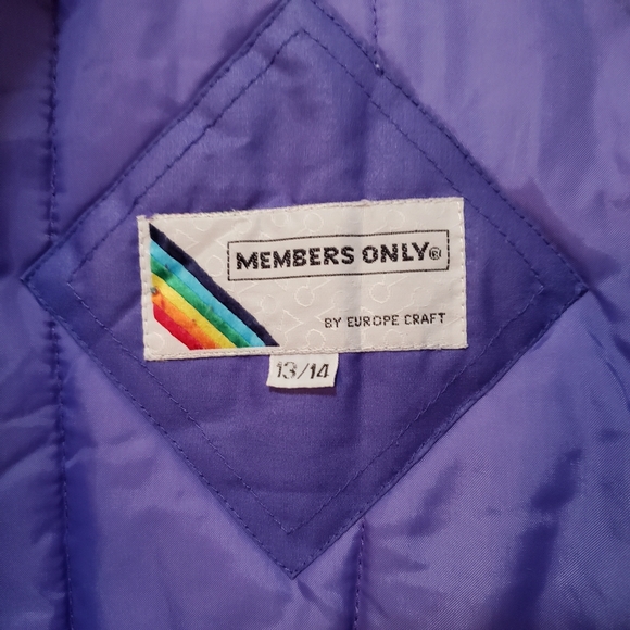 Vintage 80s Members Only Periwinkle Bomber Jacket - Picture 11 of 15